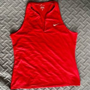 Nike DriFit Sleeveless Tank Top Womens Size XL Red